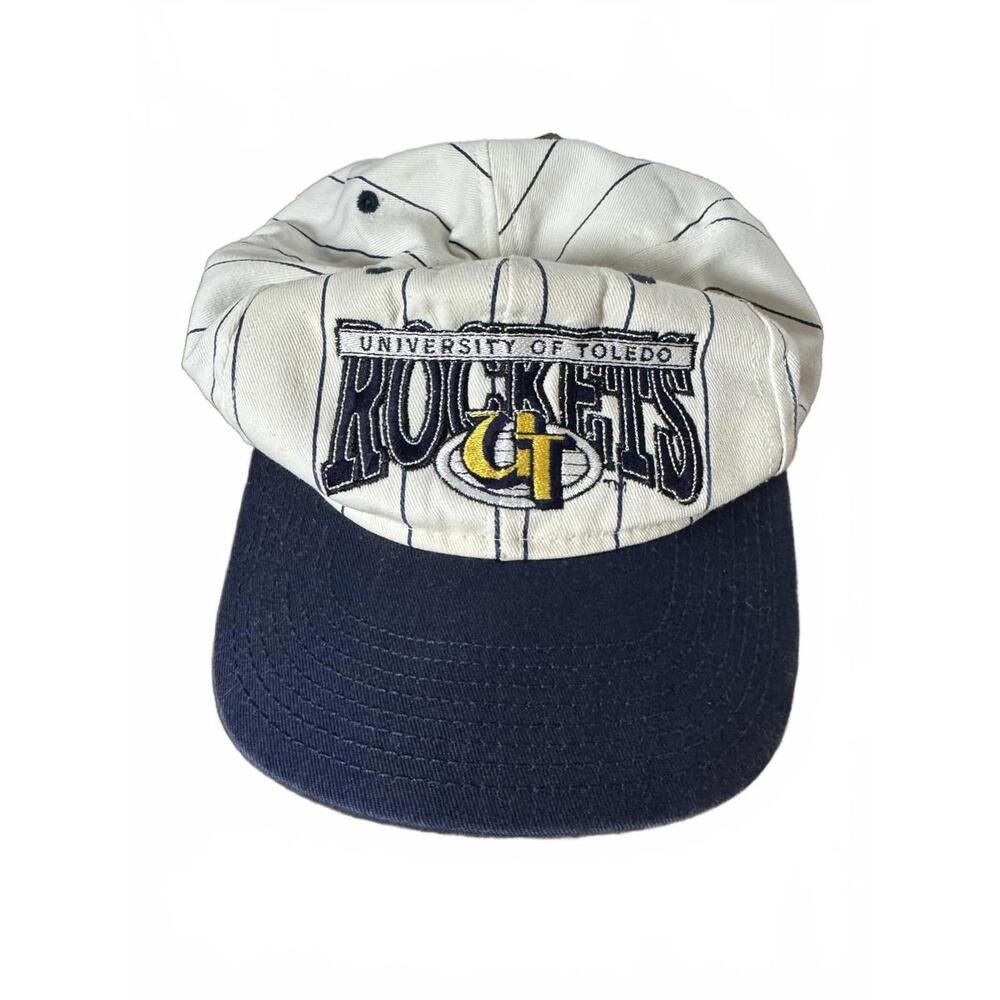 Vintage University of Toledo Rockets Snapback Hat Adjustable Cap One Size